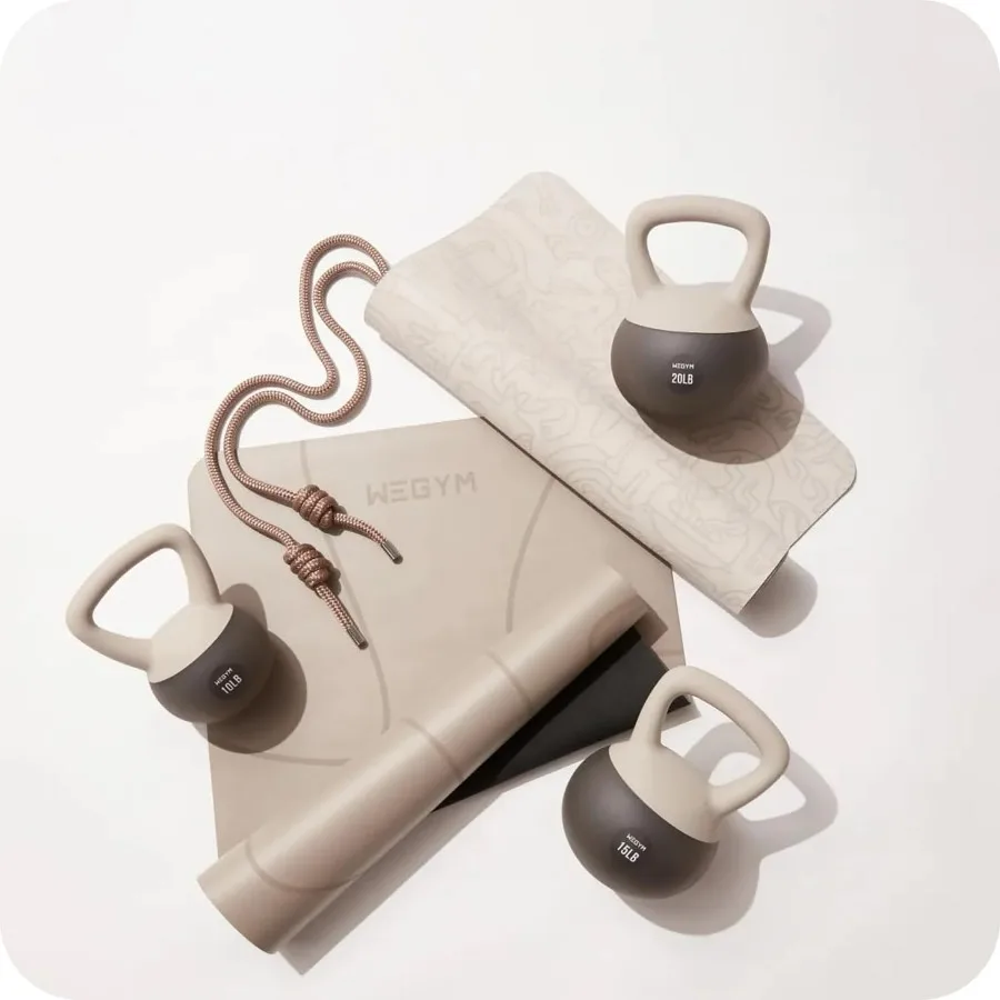 Soft Kettlebells with Cushioned Impact-Resistant Base and Anti-Slip, Wide-Grip Handle for Home Workouts, Weightlifting, and Full