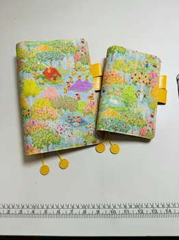 Fruit Garden A5 A6 Diario legato Notebook Copertina del libro in stoffa Ragazza carina Diario Hobo Griglia Blocco note Agenda Planner Ufficio Statione 1