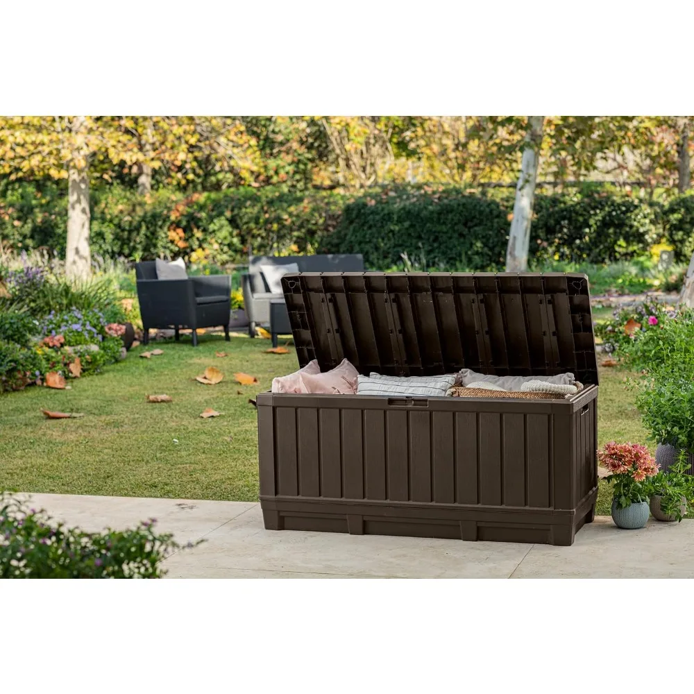 

92 Gallon Resin Deck Box-Organization And Storage For Patio Furniture Outdoor Cushions, Throw Pillows
