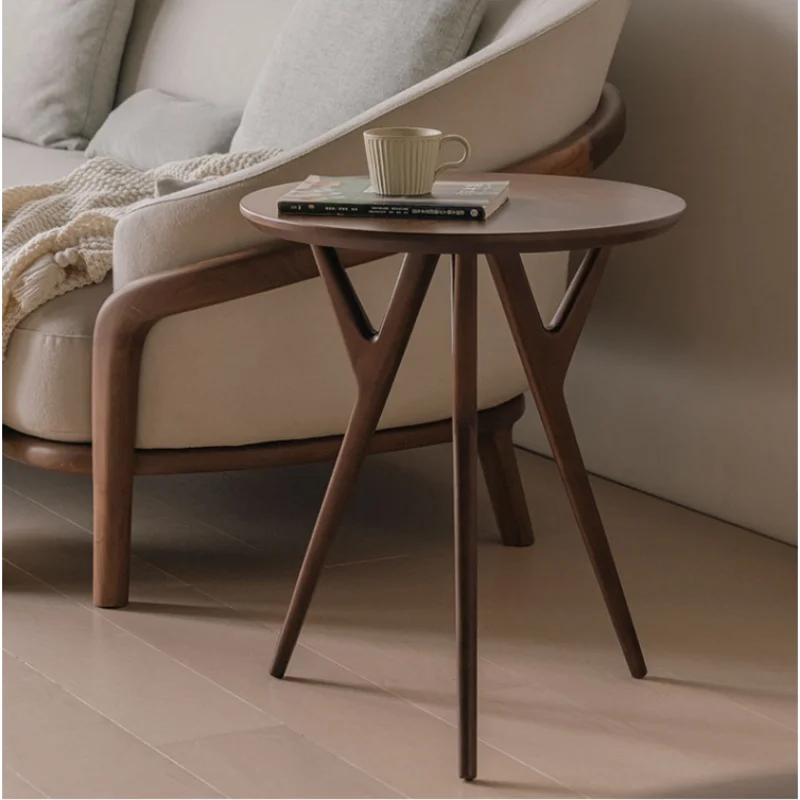 

Modern Coffee Table Solid Wood Balcony Bedside Tables Creative Modeling Sweet Table Stable Load-bearing Furniture for Home