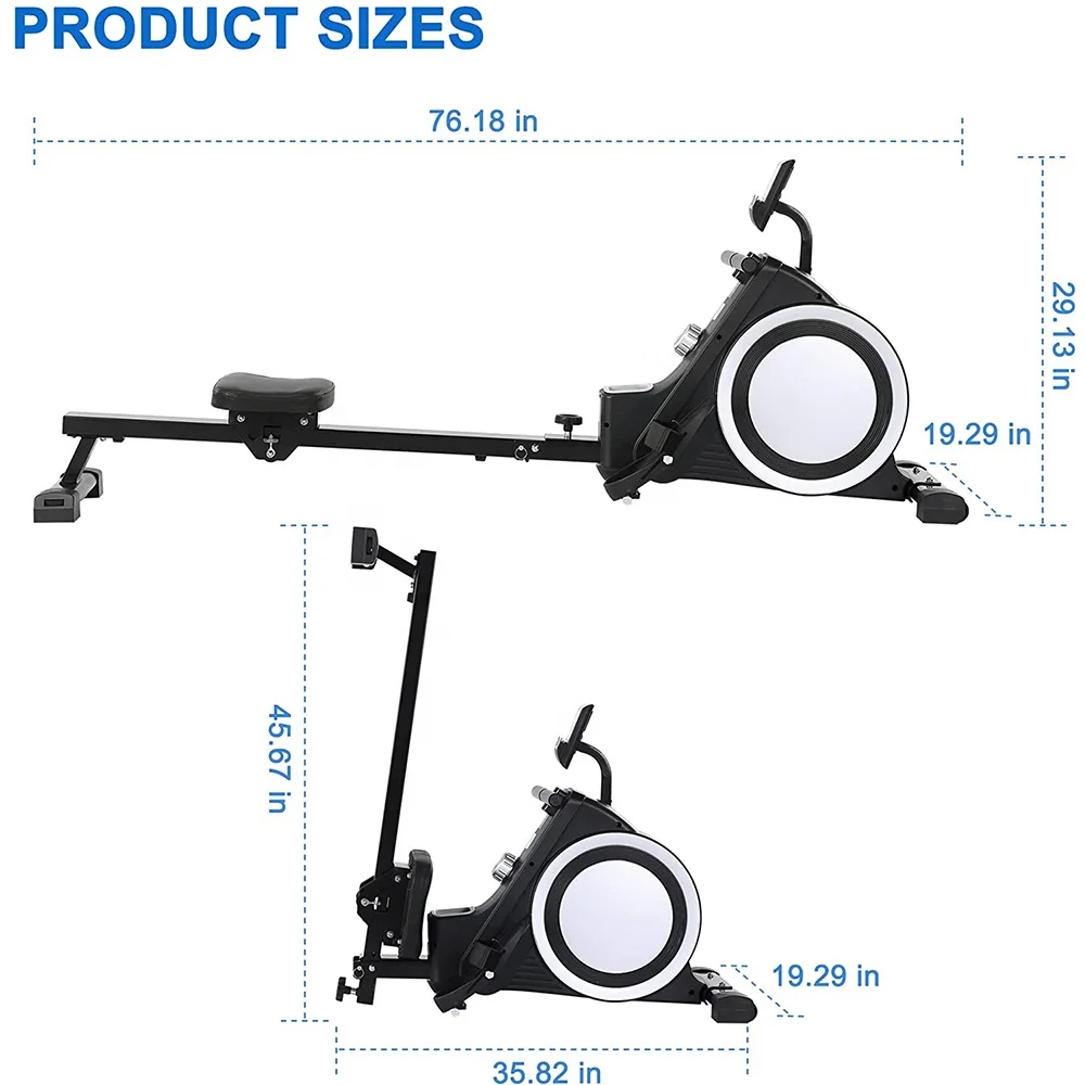 Factory Magnetic Rowing Machine Home Use Fitness Rowing Machine
