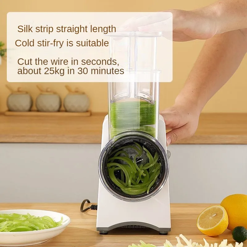 Slicer Electric 5 Function Modes Shredding Uniform Thickness Roller Grinding Detachable Multi-function Kitchen Meat Grinder 3