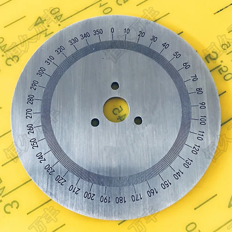 

Outer Diameter: 80 mm Angle Dial Stainless Steel Disc 360 Degree Round 80 # 10 # 2