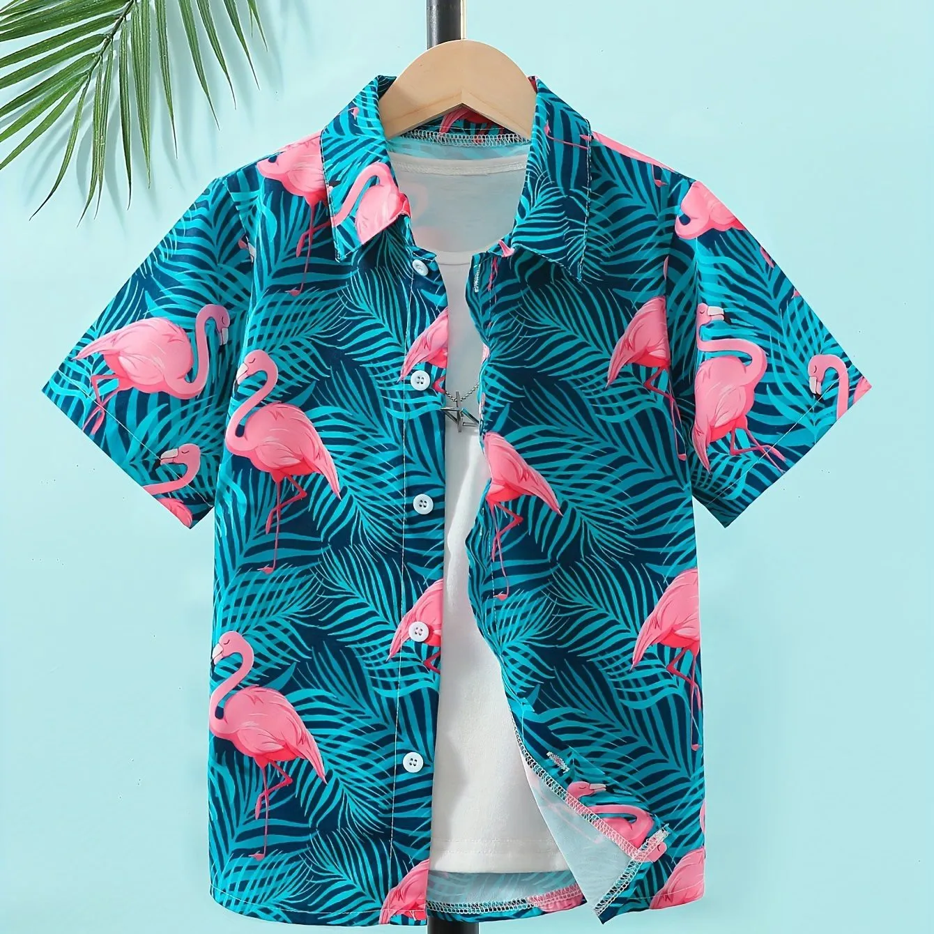 Kids Shirts Casual Loose Fit Shirt Kids Clothes Short Sleeve Cool Cozy Summer Beach for Boys And Girls Holiday Wear Children Blouses