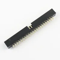 2.0mm 2x22 Pin 44 Pin Straight Male Shrouded PCB Box header IDC Socket DC3 2