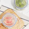 Reusable Food Saver Box Tomato Garlic Onion Lemon Keeper Refrigerator Clear Box Vegetable Fruit Holder for Food Fresh Keeping 6