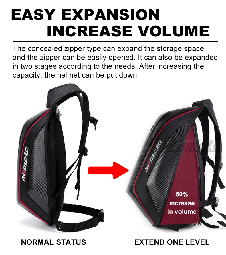 MJMOTO Motorcycle Backpack Image 4
