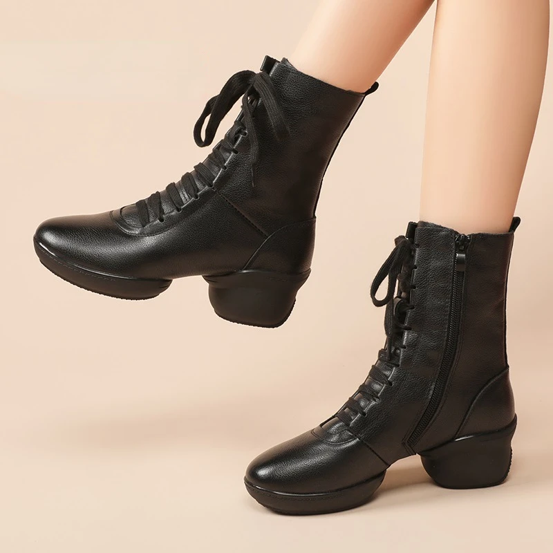 

Brand Women Party Boots Woman Sexy High Heels Footwear Female Leather Latin Dance Heels Shoes Girl Latin Ballroom Shoes Sneaker