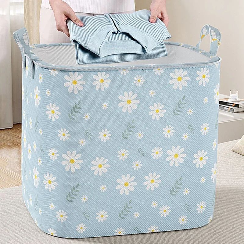 Foldable  Clothes Storage Bag Wardrobe Quilt Clothes Organizer  Non-woven Large Capacity Wardrobe Clothing Organizer Pouch 5