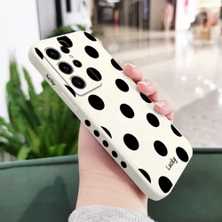 Chic French Polka Dots Phone Case Cover - Galaxy S25 Ultra (White)