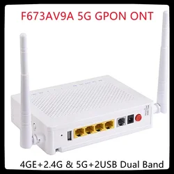 Free Shipping F673AV9/A Dual Band 4ge+1tel+2usb+Ac 5g Wifi Ont ONU Gpon Second hand Without Power