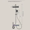 Shower Set with Starry Sky Atmosphere Light Bathroom Digital Display Shower System Modern Bath Faucets Shower Head 6
