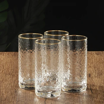 4-Piece Gold-Edged Glasses 1