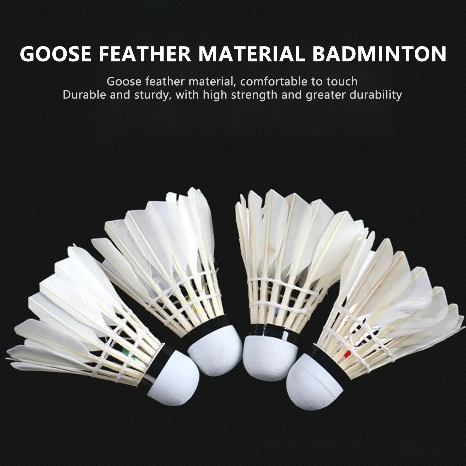 4pcs LED Badminton Shuttlecocks with Light Suitable for Outdoor and Indoor Sports badminton shuttlecock feather shuttlecock