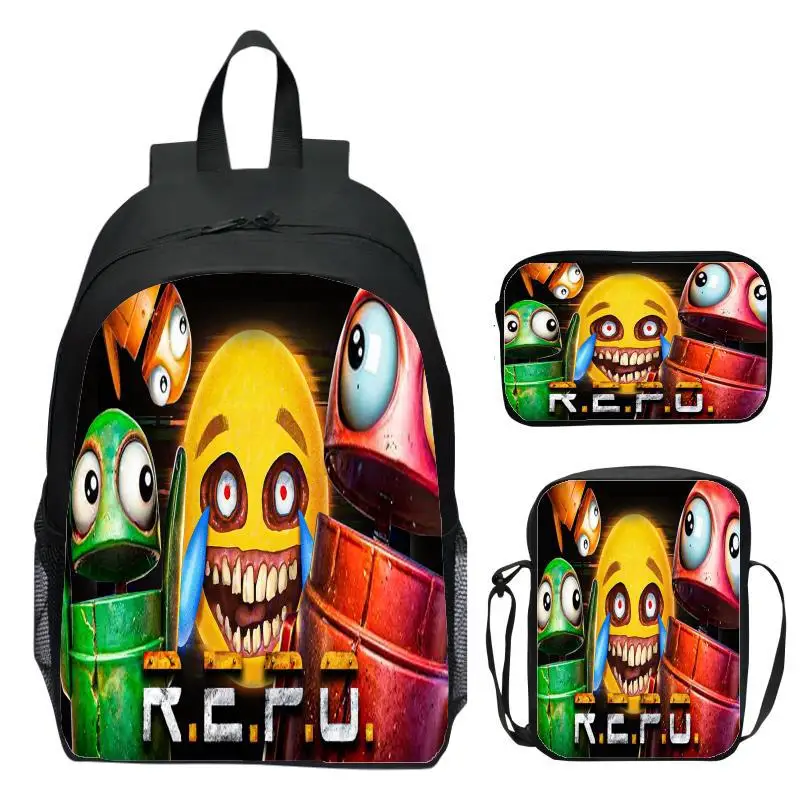 Game repo recycling action 16 inch three piece set children's backpack elementary school backpack toddler backpack 1