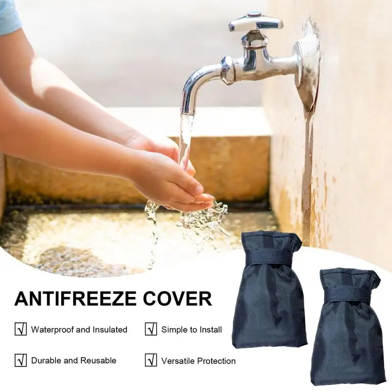 

New Winter Waterproof Outdoor Faucet Cover Outside Garden Faucet Freeze Protection Sock Reusable Tap Protector For Garden Faucet