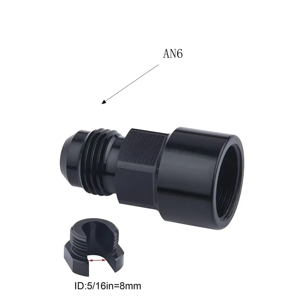 Fuel Line EFI Adapter Fitting 6AN AN6 AN-6 Male to 3/8",5/16",8AN AN8 AN-8 Male to 3/8"Quick Disconnect push hardline TF-1040 oil line fitting adapter reducer expander fitting