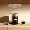 Nespresso Vertuo Pop+ Deluxe Coffee and Espresso Machine by De'Longhi, 120 Volts, Silver 2