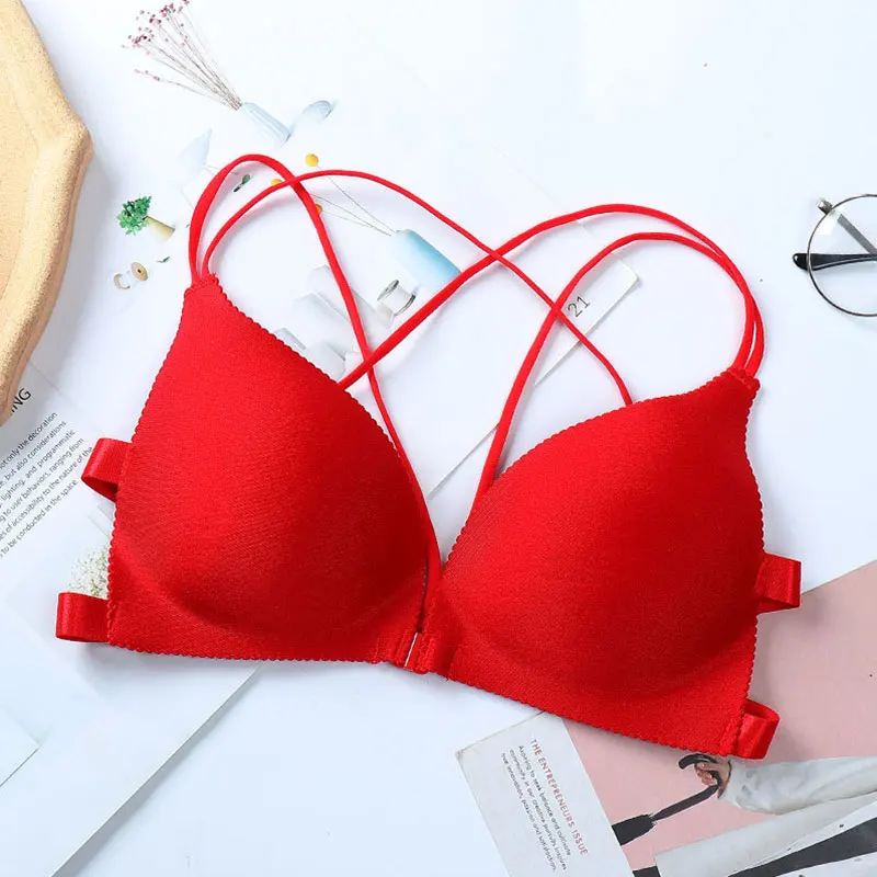 New Women Girls Bra Underwire Push Up Solid Thin Padded Bralette