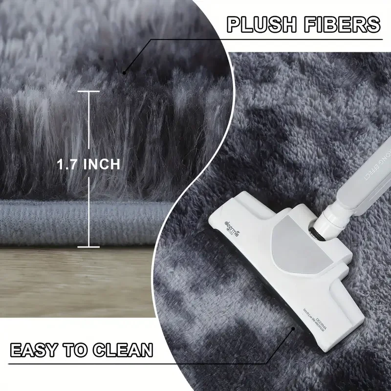 Cute Fluffy Rug - Ultra Grip Backing | Soft Shaggy Carpet for Living Room & Bedroom