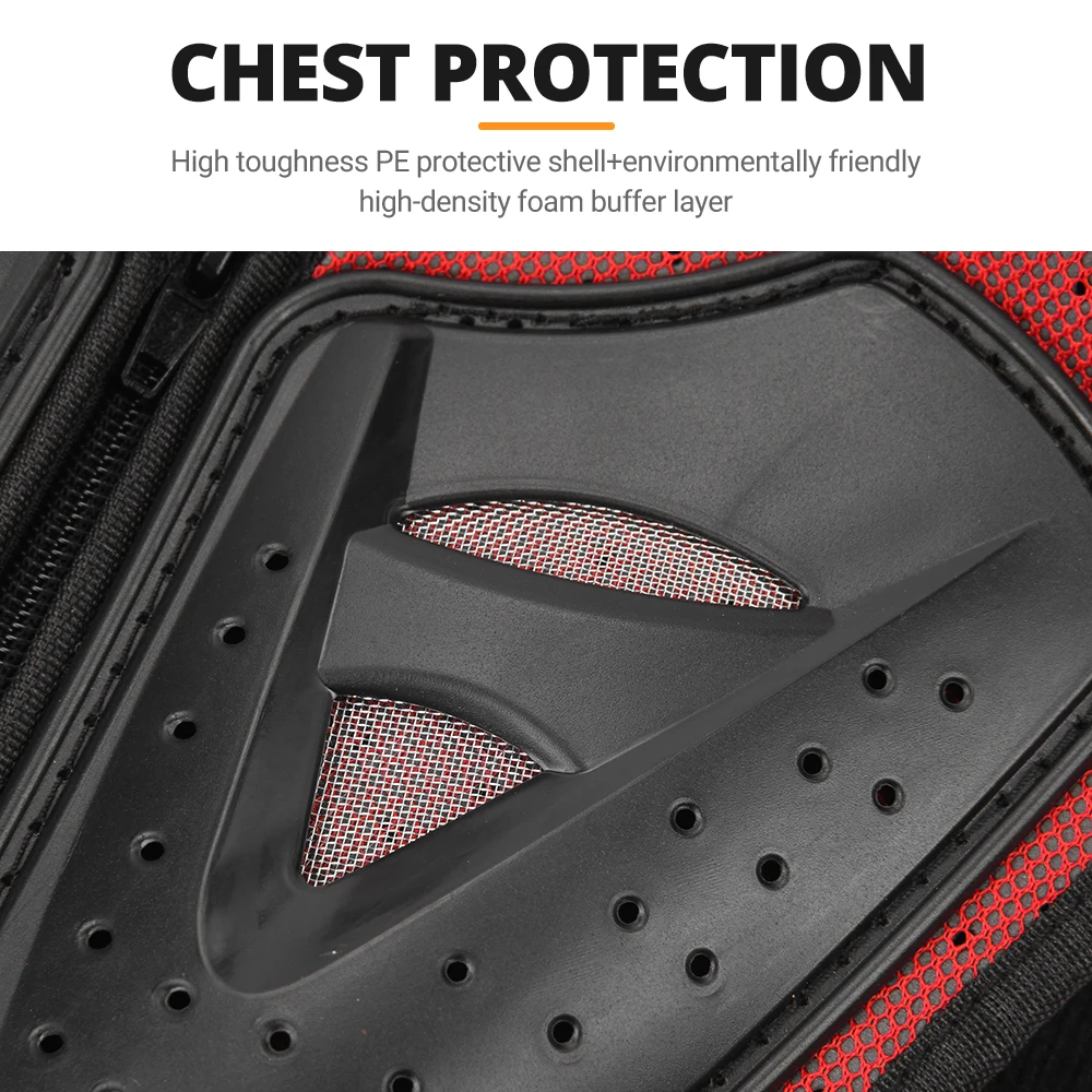 Kid's Motorcycle Armor Vest Protection Motocross Body Armor Jacket Protective Armors Riding Kneepads Elbowpads Moto Full