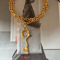 Nouveau collier long clé de mode européenne et américaine 6