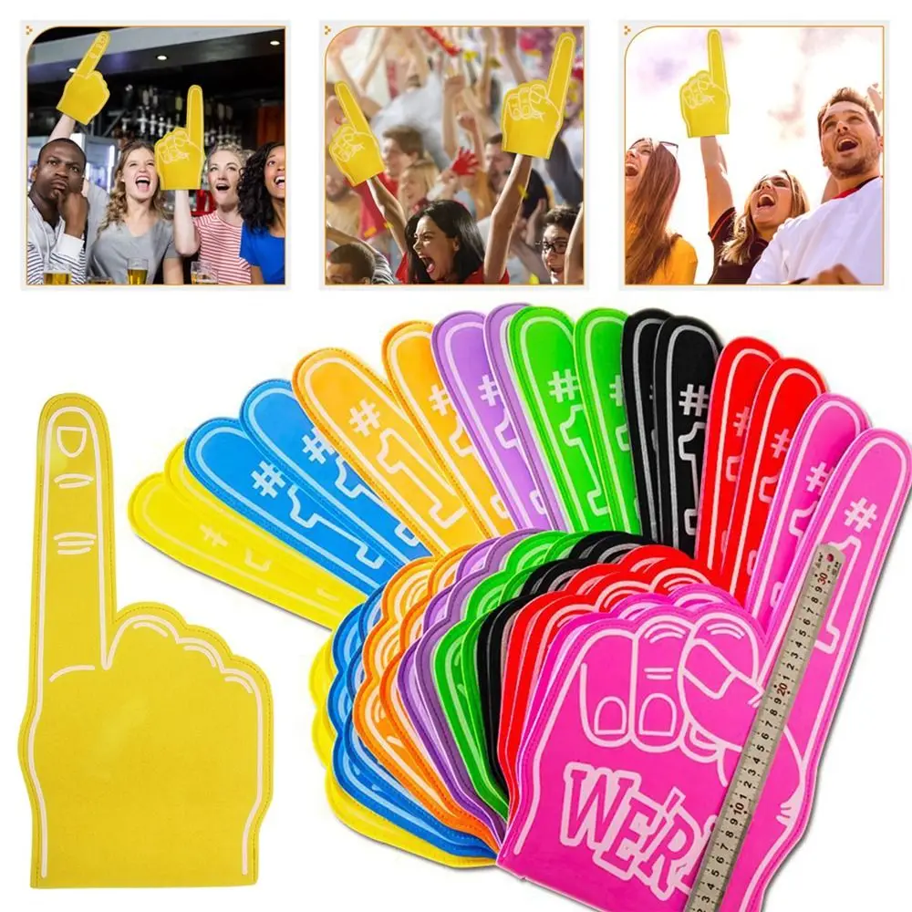 

1Pcs Cheerleading Inspiring Giant Foam Finger Foam EVA Cheering Hand Large Atmosphere Cheering Event Foam Gloves