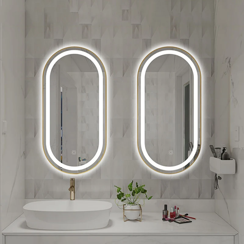 SmartWarmWhiteBathroomMirrorLightElectricOvalIlluminated