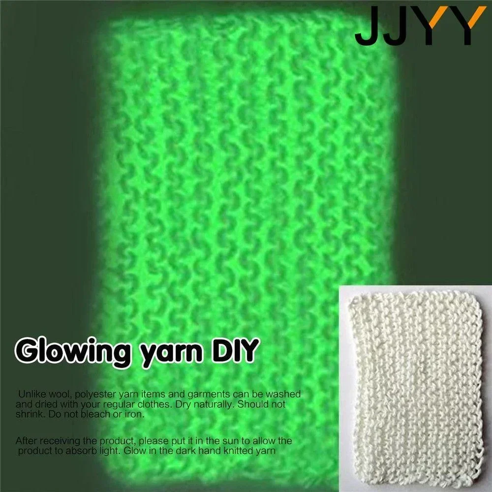 어둠 속에서 소설 기능성 원사 글로우 빛나는 원사 손 뜨개질 DIY 양모 카펫 스웨터 모자 바느질 액세서리