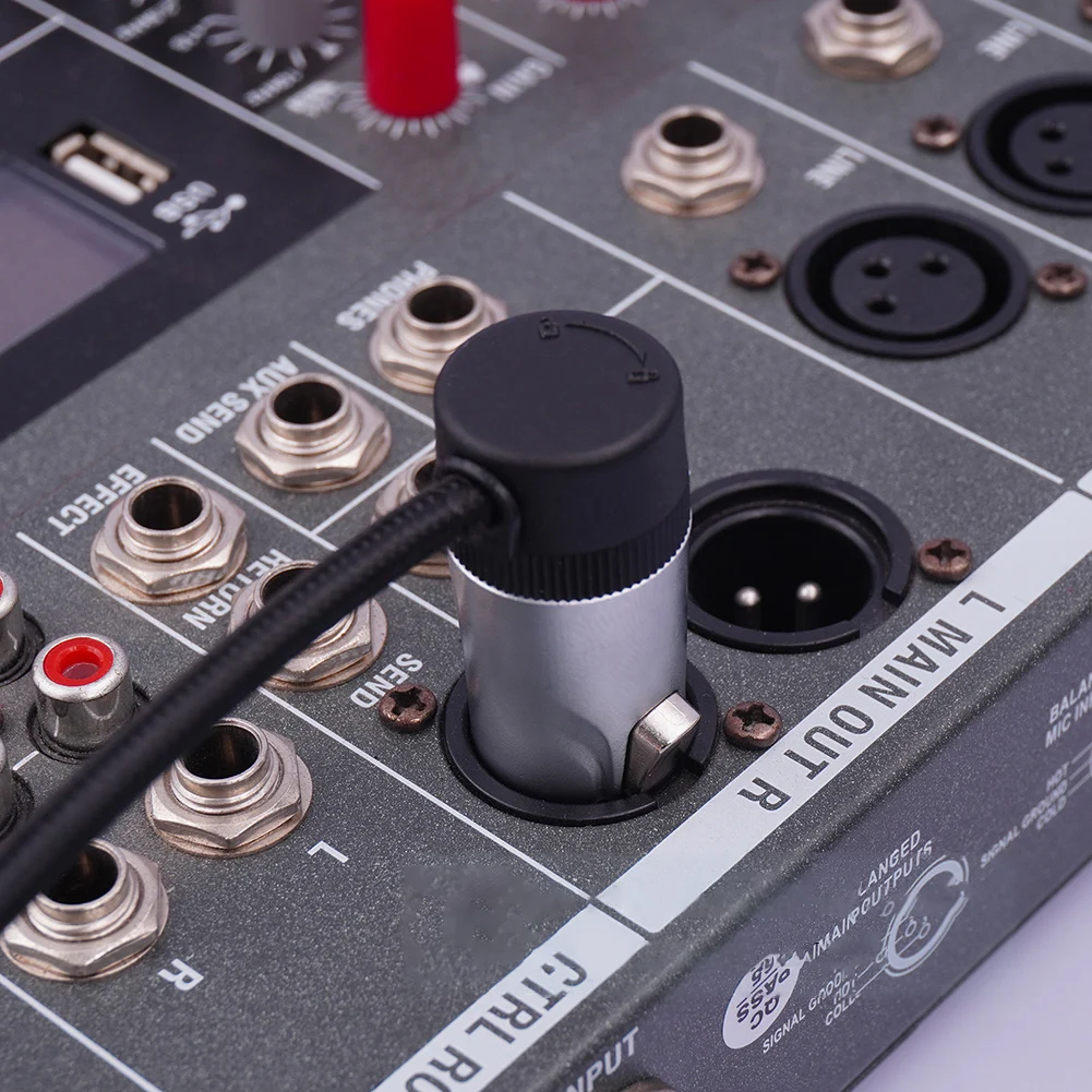 Male/Female Compact XLR Microphone Solder Adapter Adjustable 90° Right Angle 3Pin XLR Solder Connector XLR Connector Plug