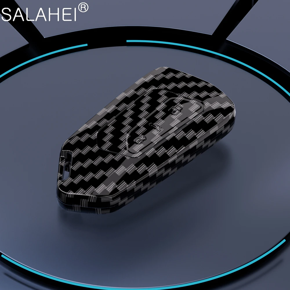 Abs In Fibra Di Carbonio Car Key Case Cover Shell Fob Per Volkswagen Vw Golf 8 Mk8 Id.4 Skoda Octavia 4 A8 Seat Leon Mk4 Cupra Formentor