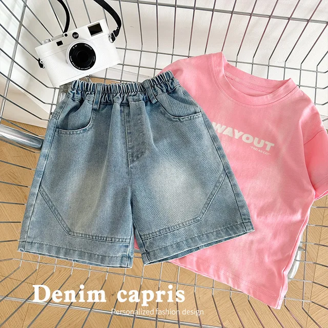 2023 Summer New Children s Shorts: Comfortable and Stylish Denim for Boys