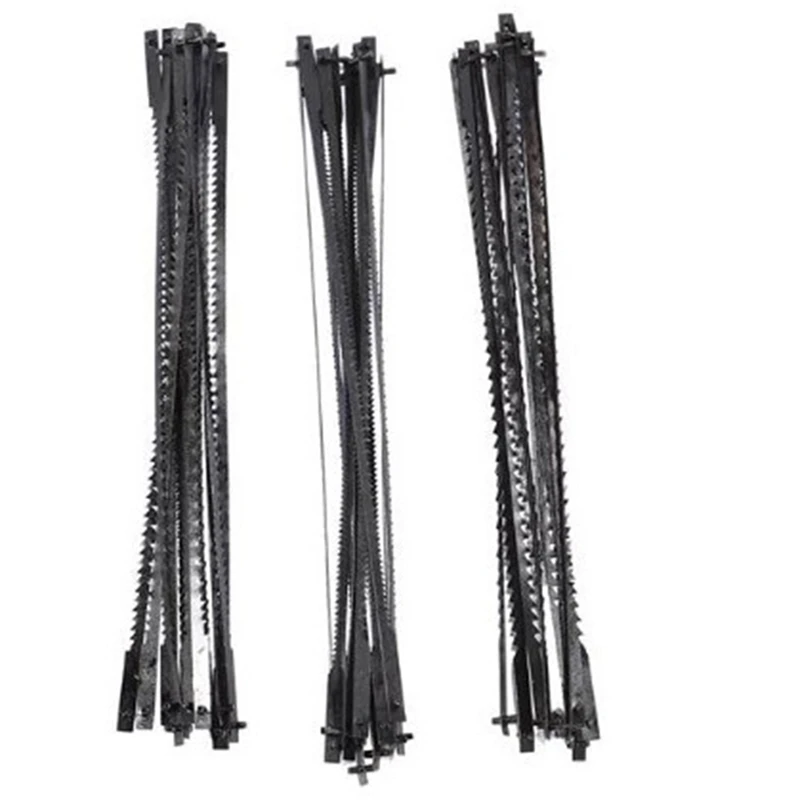 

288Pcs Scroll Saw Blades 127Mm Carbon Steel Fretsaw Blades With Cross Pin 15/18/24 Teeth Standard Fine Cut Saw Blades