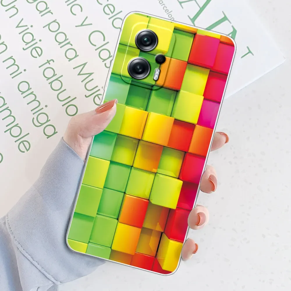 Clear Patterned Bumper TPU Silicone Case - Soft, Stylish Back Cover with Enhanced Protection