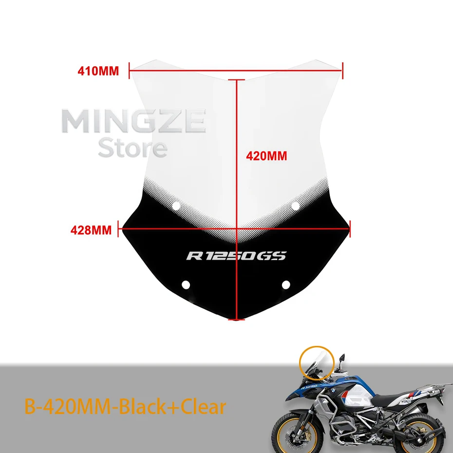 Motorrad Windschutzscheibe Für BMW R1200GS R1250GS Für Adv R 1250GS 1200GS Windschutzscheibe R1250GSA 2013-2025 Windabweiser Schutz – Detail 23