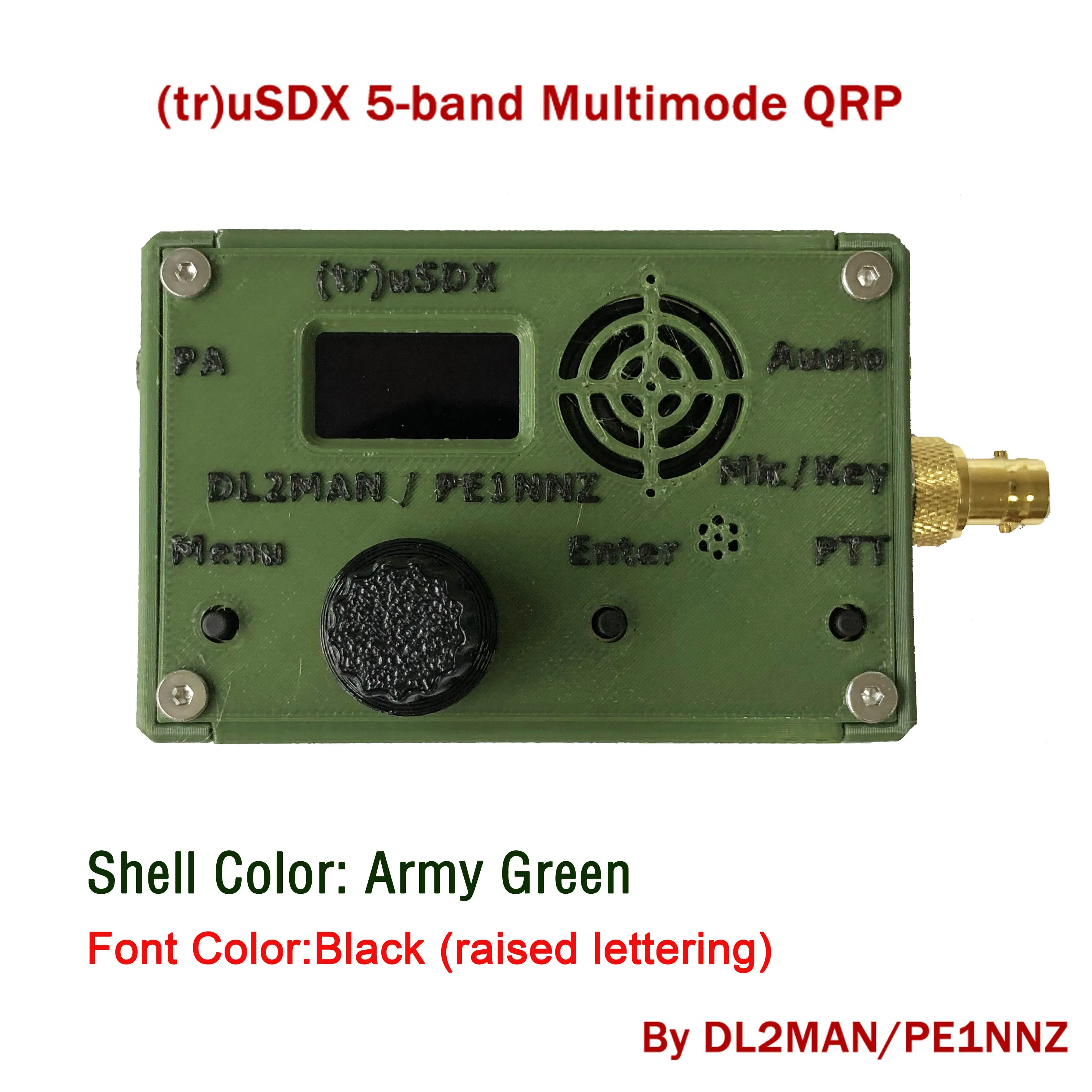 (tr)uSDX usdx transceiver 5-band Multimode QRP assembled with case by PE1NNZ and DL2MAN 3