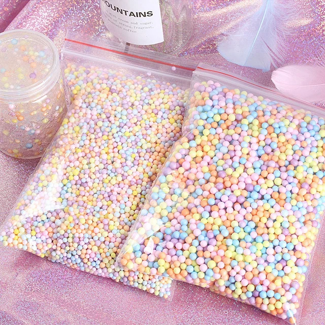 15000pcs Bright Colours Foam Beads Colorful Polystyrene Foam Balls Styrofoam  Filler Foam Slime Mini Beads Balls Crafts DIY Decor - AliExpress