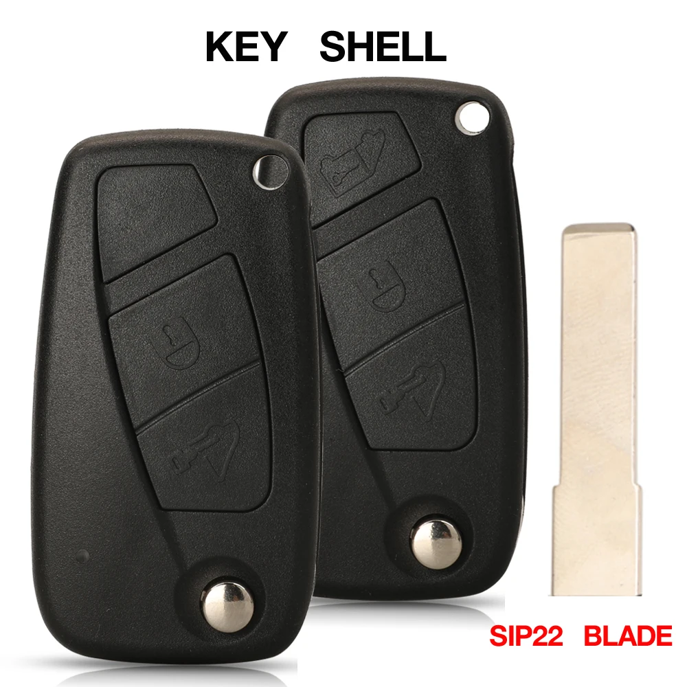 jingyuqin 2 3 Buttons Flip Folding Remote Car Key Shell Case For ...