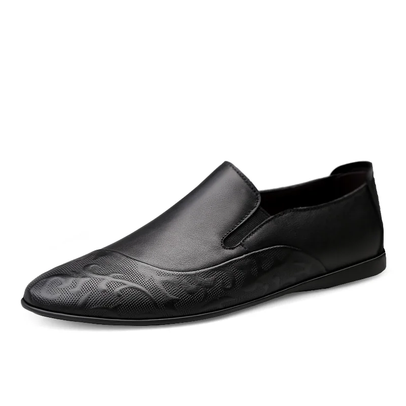 

Men Genuine Leather Shoes Slip on Shoes Real Leather Loafers Mens Moccasins Shoes Italian Designer Shoes Soft Casual Lightweight