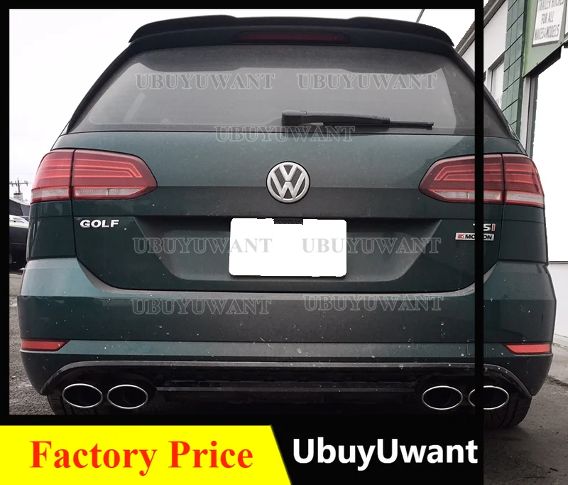 

Задний спойлер на крышу для VW Golf 7, вариант Универсала 2013-2017, спойлер на окно, блеск, черный ABS пластик, крыло заднего багажника автомобиля