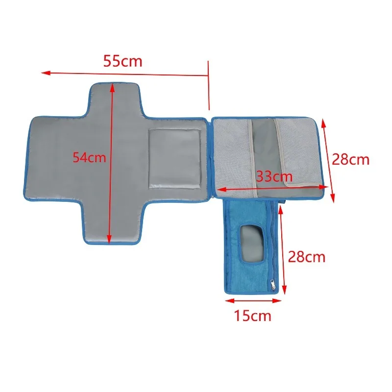 Baby Waterproof Antidiaper Diaper Pads Newborn Multifunctional Baby Changing Pads Convenient Outing Foldable Changing Diaper Pad