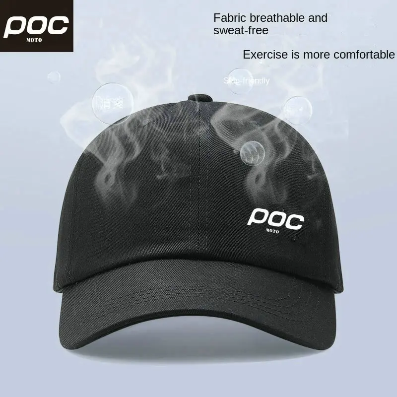 New MOTO POC Black Polyester Cycling Cap Snapback Caps Casquette