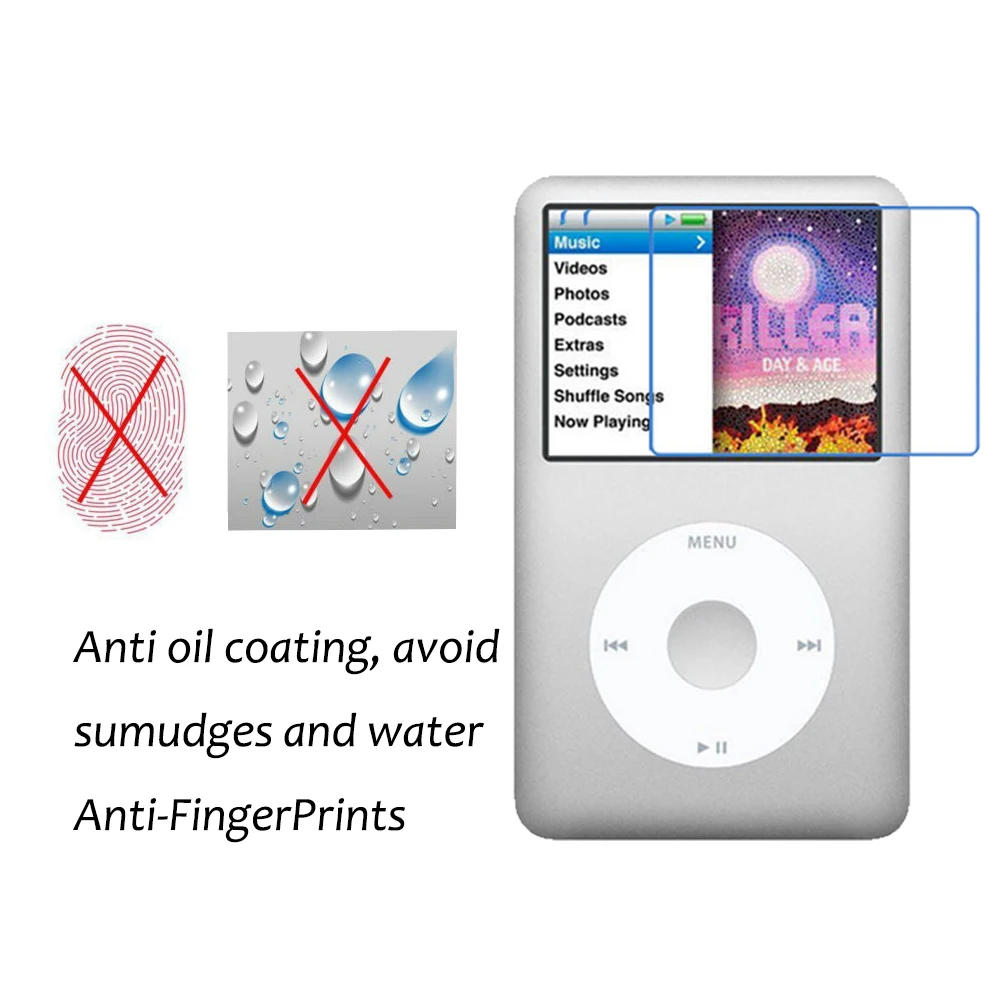 3PCS Explosion-proof Screen Protector For IPod Classic Water-proof