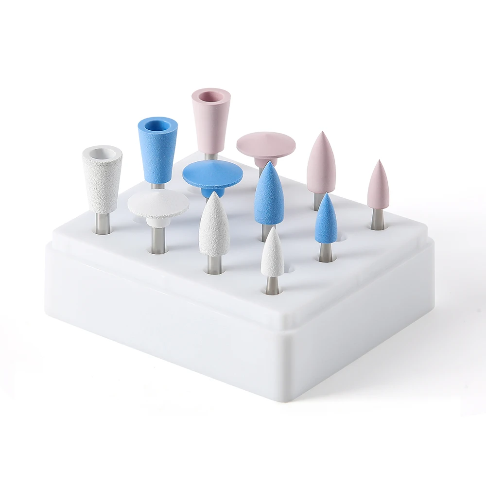 Dental Composite Polishing Kit - 12-Piece Set for Porcelain and Natural Teeth Polishing