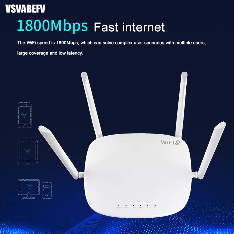 Ax1800 Router Wifi 6 Dual Band Wireless Router Core Signal Amplifier