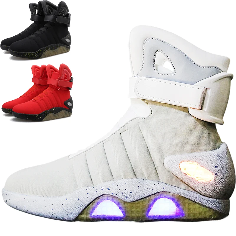 2026 New Future Trend Fashion Style Boots Adult USB Rechargeable LED Light Shoes for both men and women 2