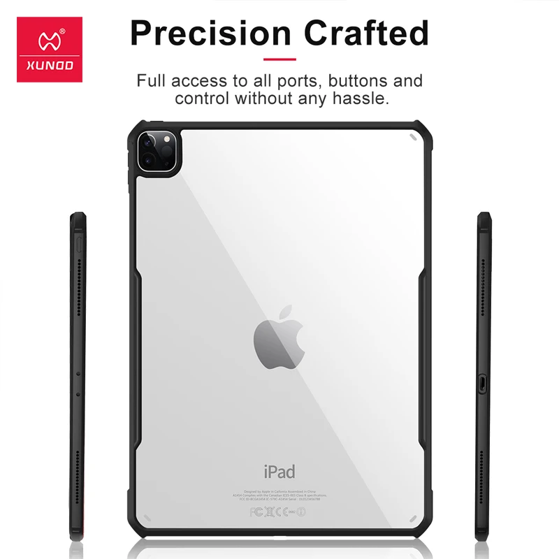 Xundd Case à Prova de Choque para Ipad Pro 12.9 2023 Luz Transparente Proteção Tablet Capa para Ipad Pro 10.2 10.9 11 12.9 2023 Case - Imagem 4