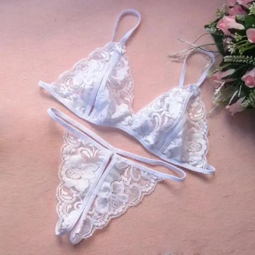 Women Lingerie Sexy Hot Erotic Underwear Transparent Baby Doll Exotic Apparel Babydoll Lingerie Sexy Bra + T Pants Sexy Costumes