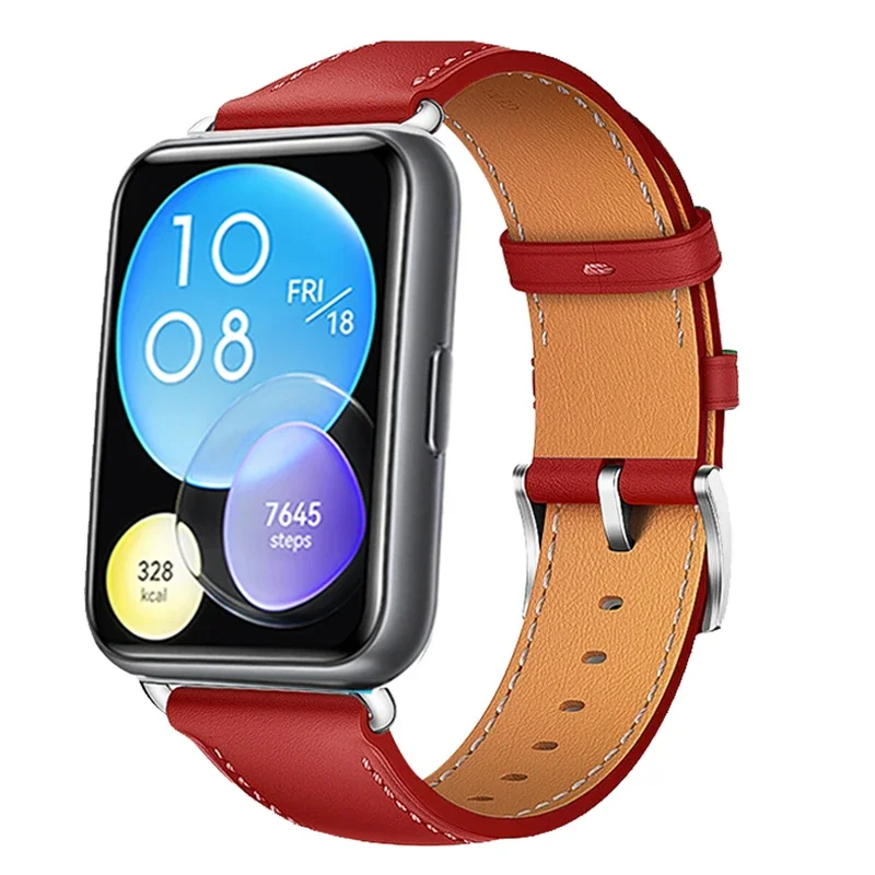 Genuine Leather Strap for Smartwatch - Retro Sport Wristband Replacement Accessory