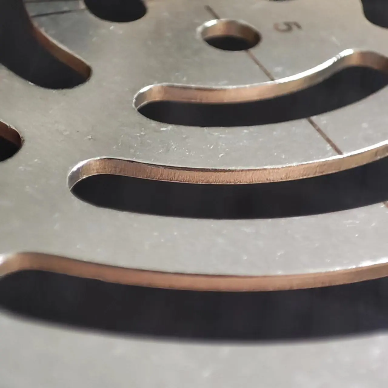 DIY Stainless Steel Leather Round Ruler Template Leather Cutting Angle Ruler Leathecraft Tools